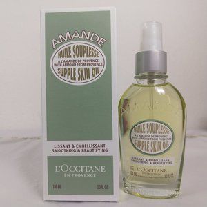 L'Occitane  Almond Soothing & Beautifying Supple Skin Oil -100ML NIB